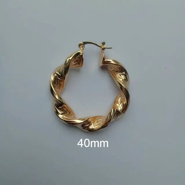 Great Wall Hoop Earrings