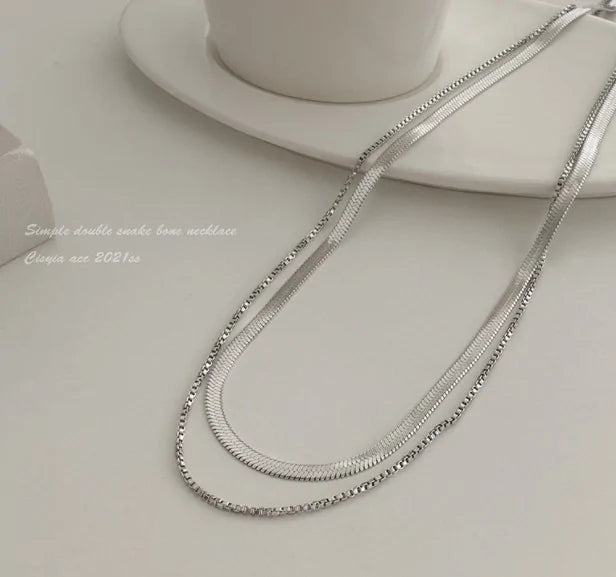 Stainless Steel Snake Chain Necklace